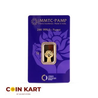 Lotus 24k (999.9) 5 gm Gold Bar